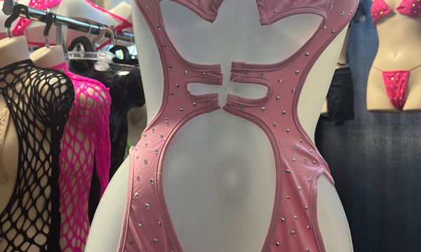 Exotic Rumper with Rhinestones 